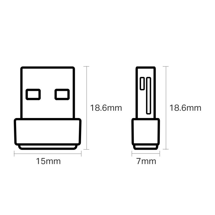 TP-LINK Archer T2U Nano AC600 Nano Wireless USB Adapter - TP-LINK T2U Nano AC600 — 4