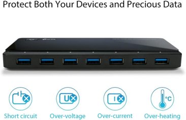 TP-LINK UH720 USB 3.0 7-Port Hub with 2 Charging Ports - UH720 — 4