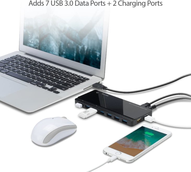 TP-LINK UH720 USB 3.0 7-Port Hub with 2 Charging Ports - UH720 — 5