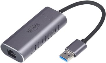 Terramaster USB A to 2.5G Ethernet Adapter, USB 3.0 Gigabit LAN Dongle - USBLAN-2.5G