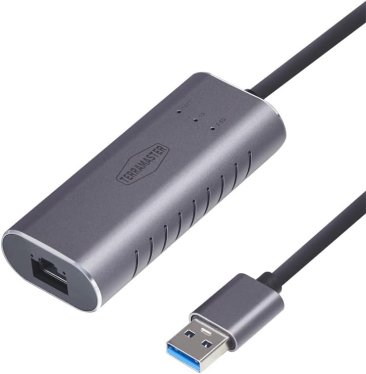 Terramaster USB A to 2.5G Ethernet Adapter, USB 3.0 Gigabit LAN Dongle - USBLAN-2.5G — 3
