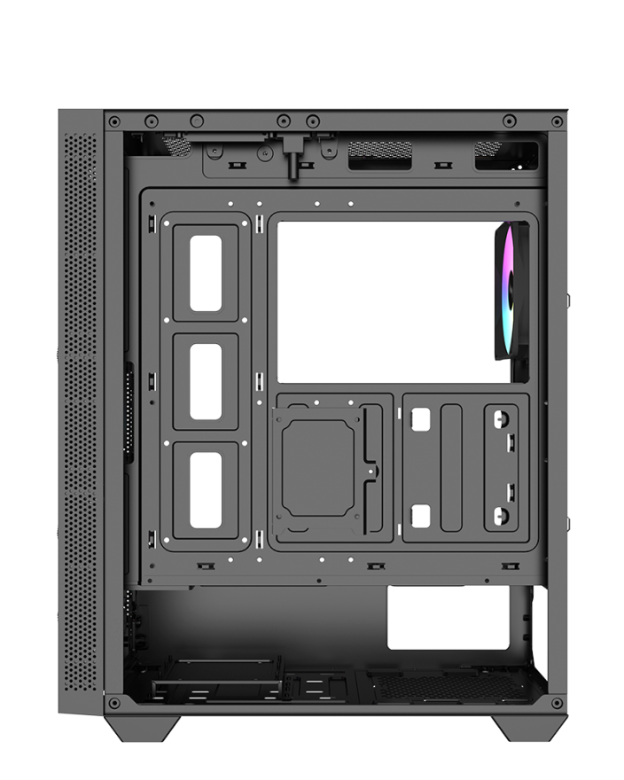 RAIDMAX Vector V217 ATX Mid Tower Mesh Gaming PC Case With ARGB Fans - Black - V217TBS — 4