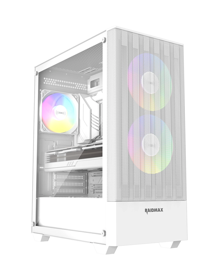 RAIDMAX Vector V218 High-Performance Mesh Gaming PC Case - White - V218WF — 6