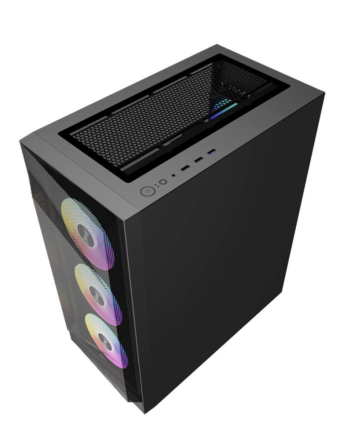 RAIDMAX Vector V219BF ATX Mid-Tower Gaming Computer Case with ARGB - Black - V219BF — 3