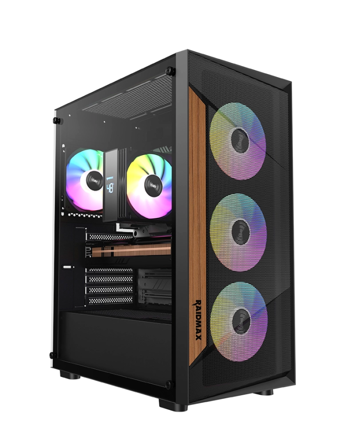 RAIDMAX Vector V219BF ATX Mid-Tower Gaming Computer Case with ARGB - Black - V219BF — 6