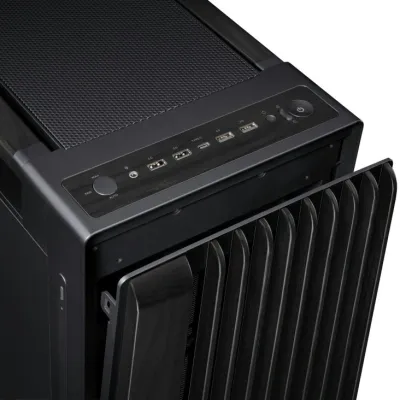 Asus ProArt P602 Wood Edition Metal Panel Mid Tower Computer Case - Black - 90DC00J0-B09020 — 2