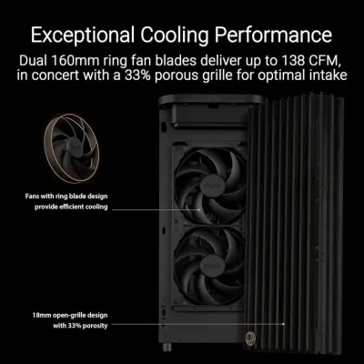 Asus ProArt PA401 Wood Edition ATX PC Case - Tempered Glass Panel — 3