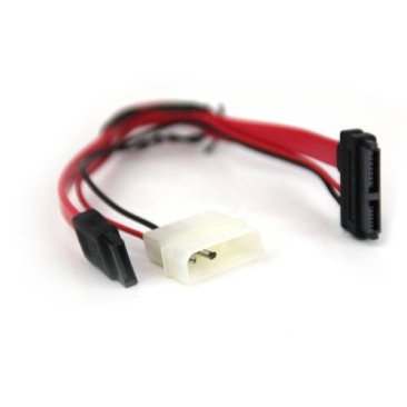 VCOM SATA 2 Data + 4Pin Molex Male to SATA Power/Data Cable - VCOM CE361