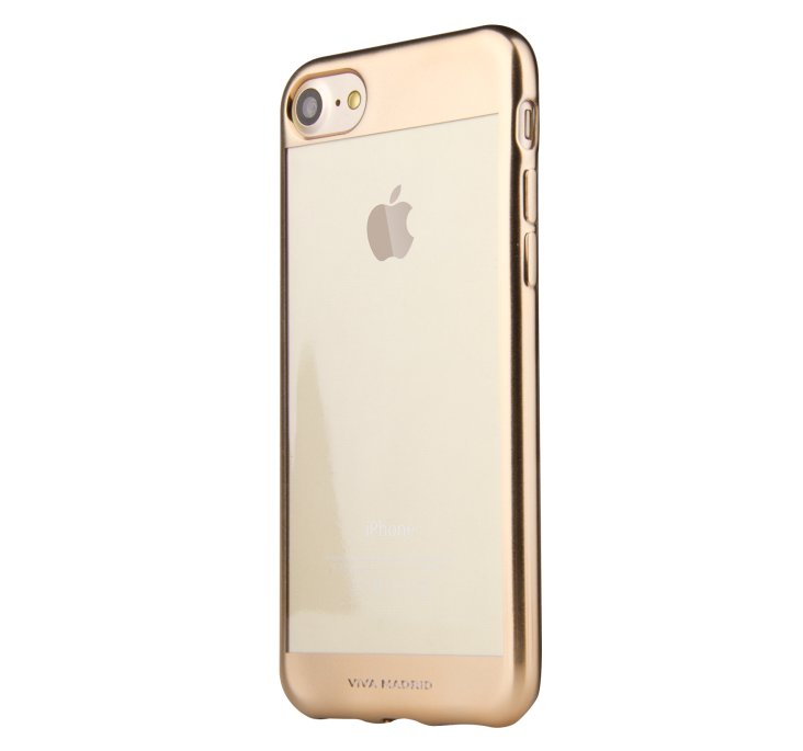 Viva Madrid Metalico Flex Borde iPhone 7 Back Case - Gold - VIVA-IP7BC-MFBCGD — 2