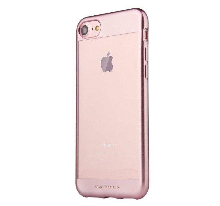 Viva Madrid Metalico Flex Borde iPhone 7 Back Case - Rose Gold - VIVA-IP7BC-MFBRGD — 2