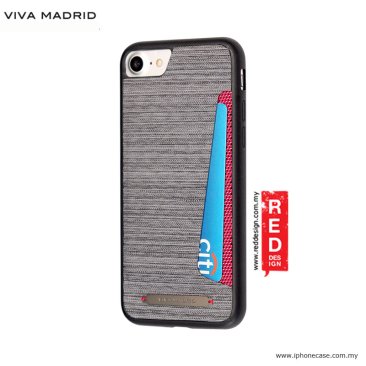 Viva Madrid Atleta iPhone 7 Card Case - Gray - VIVA-IP7CC-ATLDGY — 2