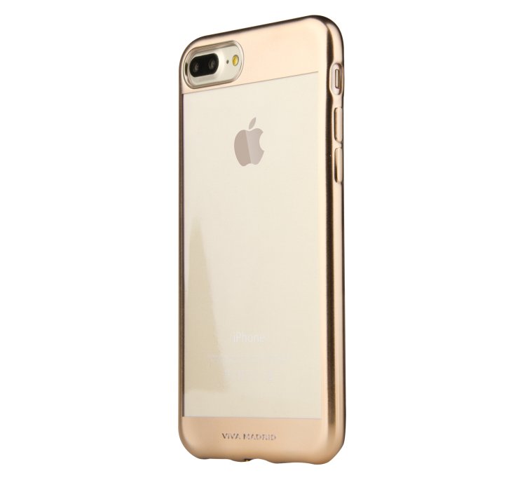 Viva Madrid Metalico Flex Borde for iPhone 7 Plus Back Case - Gold — 2