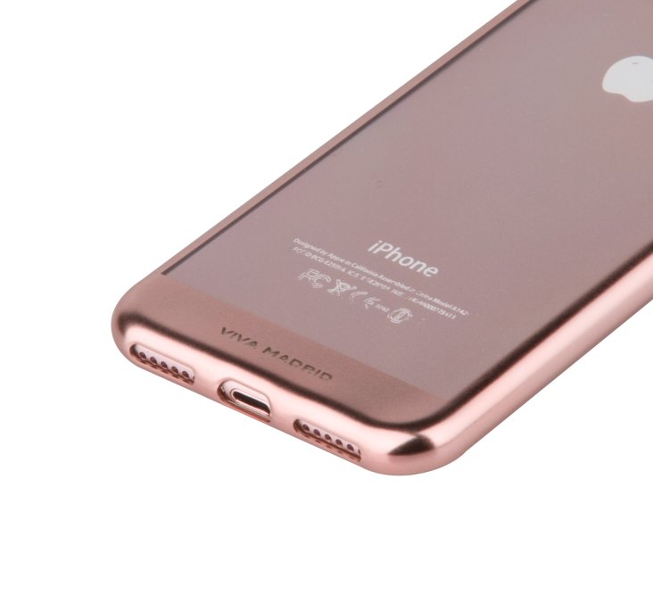 Viva Madrid Metalico Flex Borde for iPhone 7 Plus Back - Rose Gold — 3