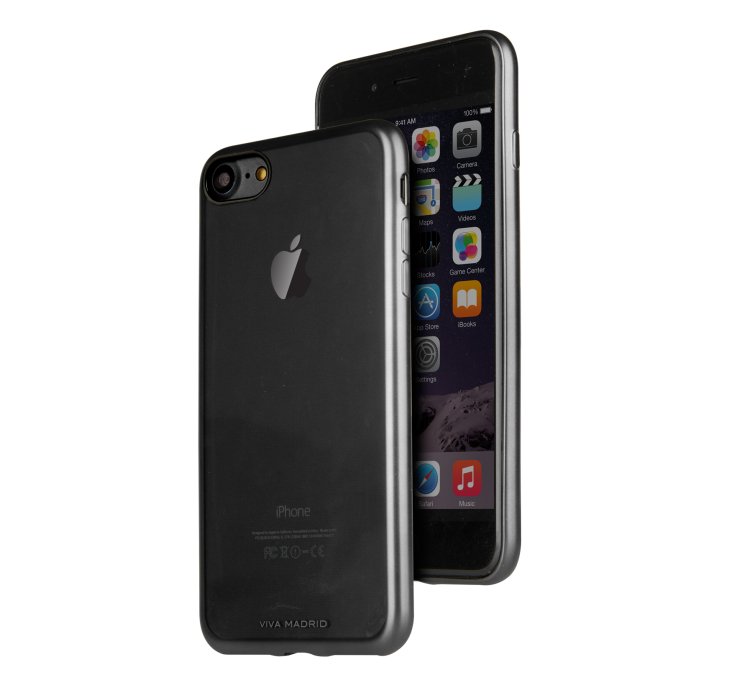 Viva Madrid Metalico Flex iPhone 7 Plus Back Case - Matte Black - VIVA-IP7PBC-MFXBLK