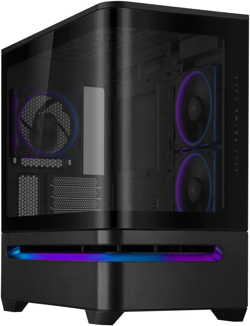 Asus PRIME AP202 Micro ATX Computer Case, Up to 360mm Radiator, Supports Up to 420mm Max GPU, Top & Bottom Removable Dust Filters - Black - 90DC00P0-B19000