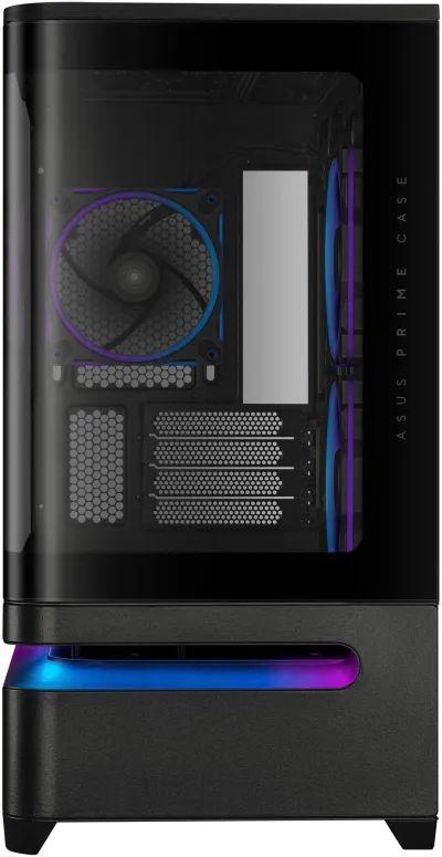 Asus PRIME AP202 Micro ATX Computer Case, Up to 360mm Radiator, Supports Up to 420mm Max GPU, Top & Bottom Removable Dust Filters - Black - 90DC00P0-B19000 — 3