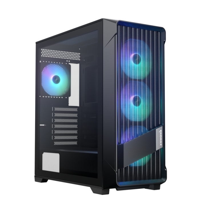 RAIDMAX X603 Meshian ATX Desktop Computer Gaming PC Lite Case - Black - X603LTBF