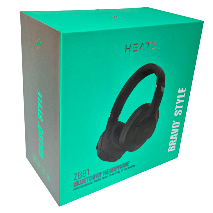 Heatz Bluetooth Headphone Bravo Black