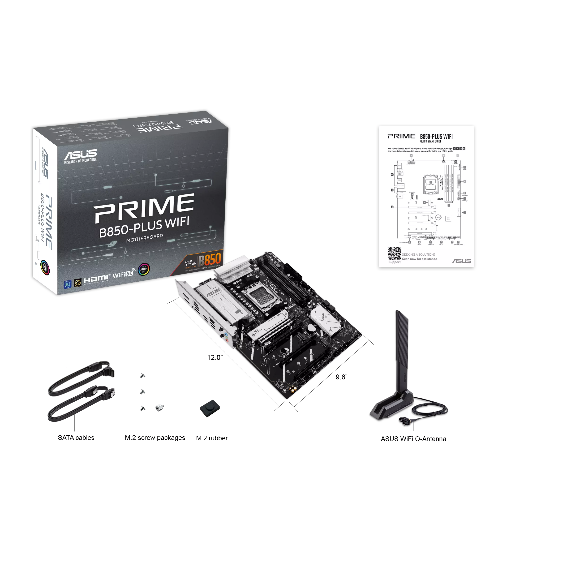 Asus PRIME B850-PLUS WIFI, AMD ATX Motherboard - 90MB1L80-M0EAY0 — 8