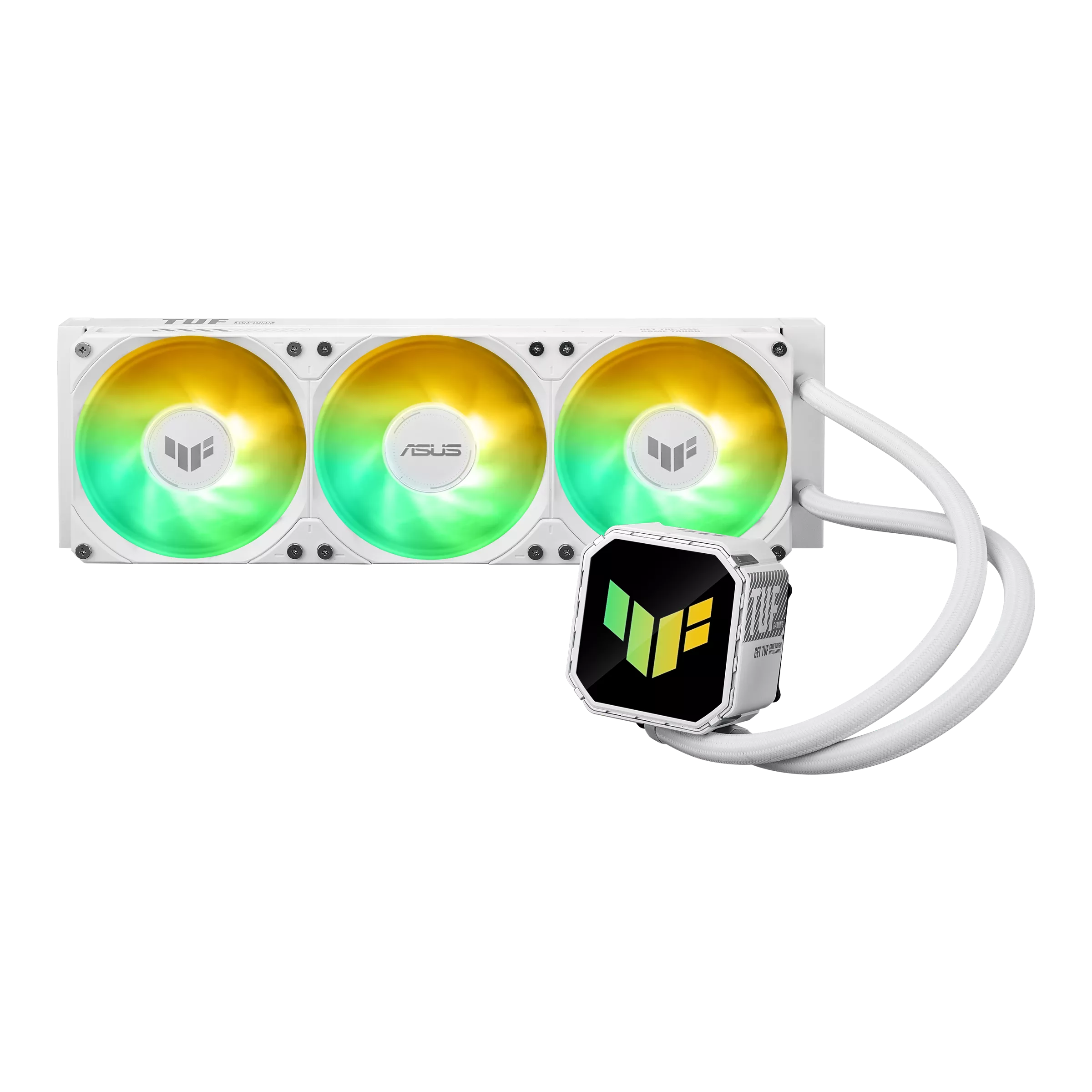 Asus TUF Gaming LC III 360 ARGB LCD AIO Liquid CPU Cooler, Triple 120mm Fans - White - 90RC01A2-B0EAY0 — 5
