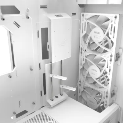 Asus ROG Strix Helios II GX601S EATX Mid-Tower Gaming PC Case - White — 9