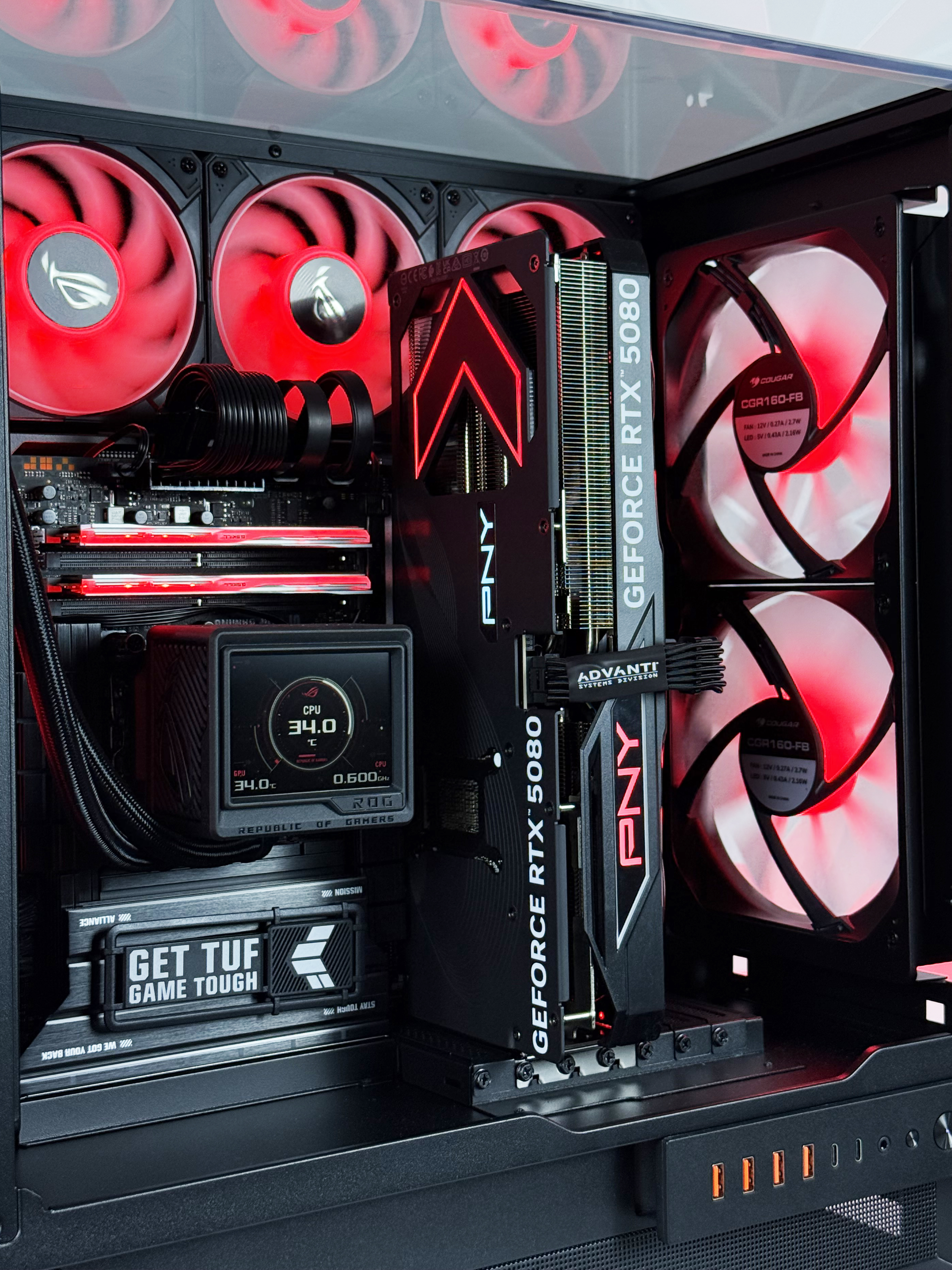 ADVANTI System NVIDIA GeForce RTX5080 With 285K: INTEL Ultra 9 285K, NVIDIA GeForce RTX5080 16GB, 32GB DDR5 RAM, 2TB NVME SSD, 1200W PSU-ONE YEAR WARRANTY - ADVSYS 301643 — 6