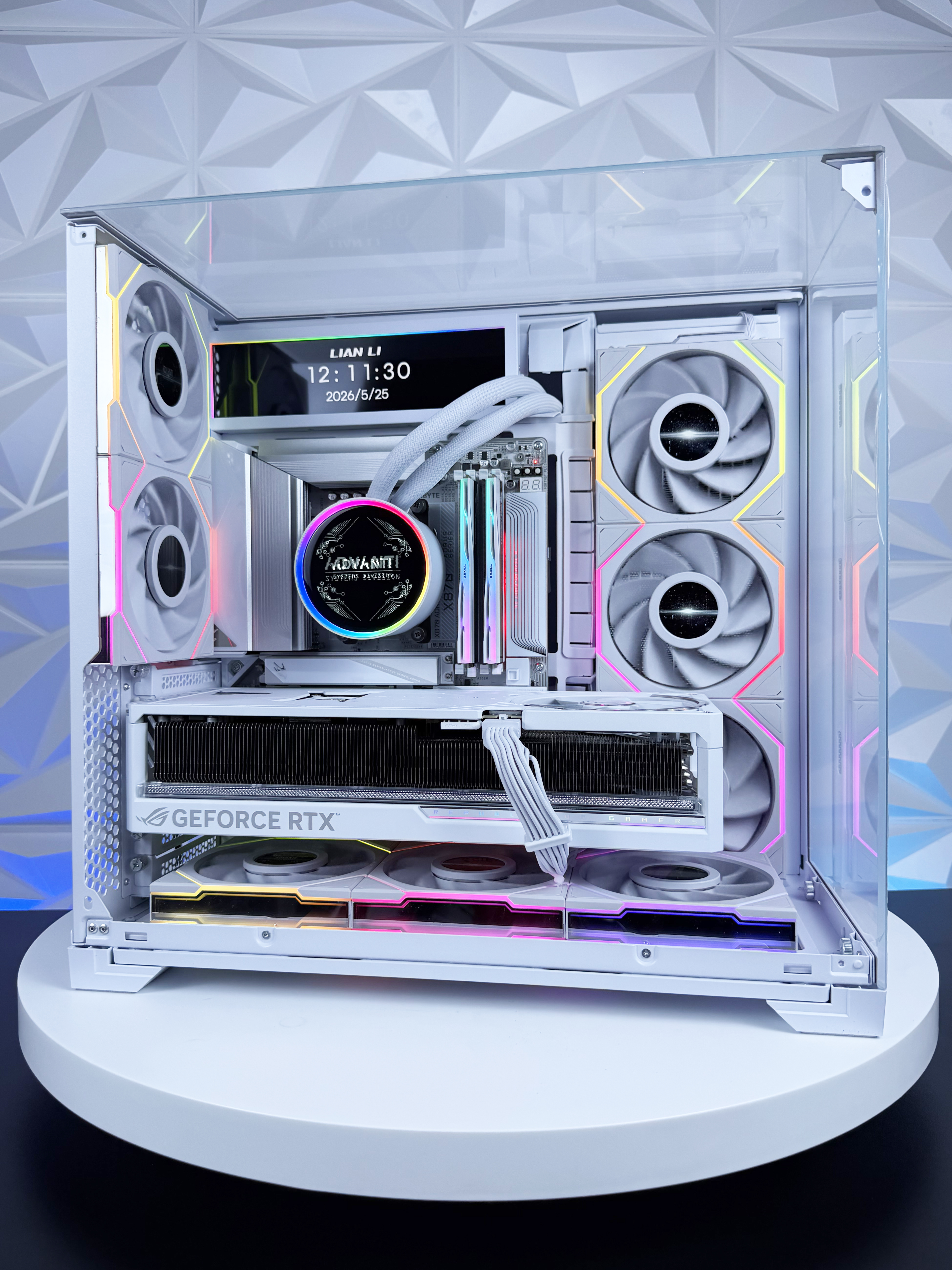 ADVANTI System NVIDIA GeForce RTX5080 With 9950X3D: AMD Ryzen 9 9950X3D, NVIDIA GeForce RTX5080 16GB, 64GB DDR5 RAM, 2TB NVME SSD, 1TB NVME SSD, 1200W PSU-ONE YEAR WARRANTY - ADVSYS 322261 — 6