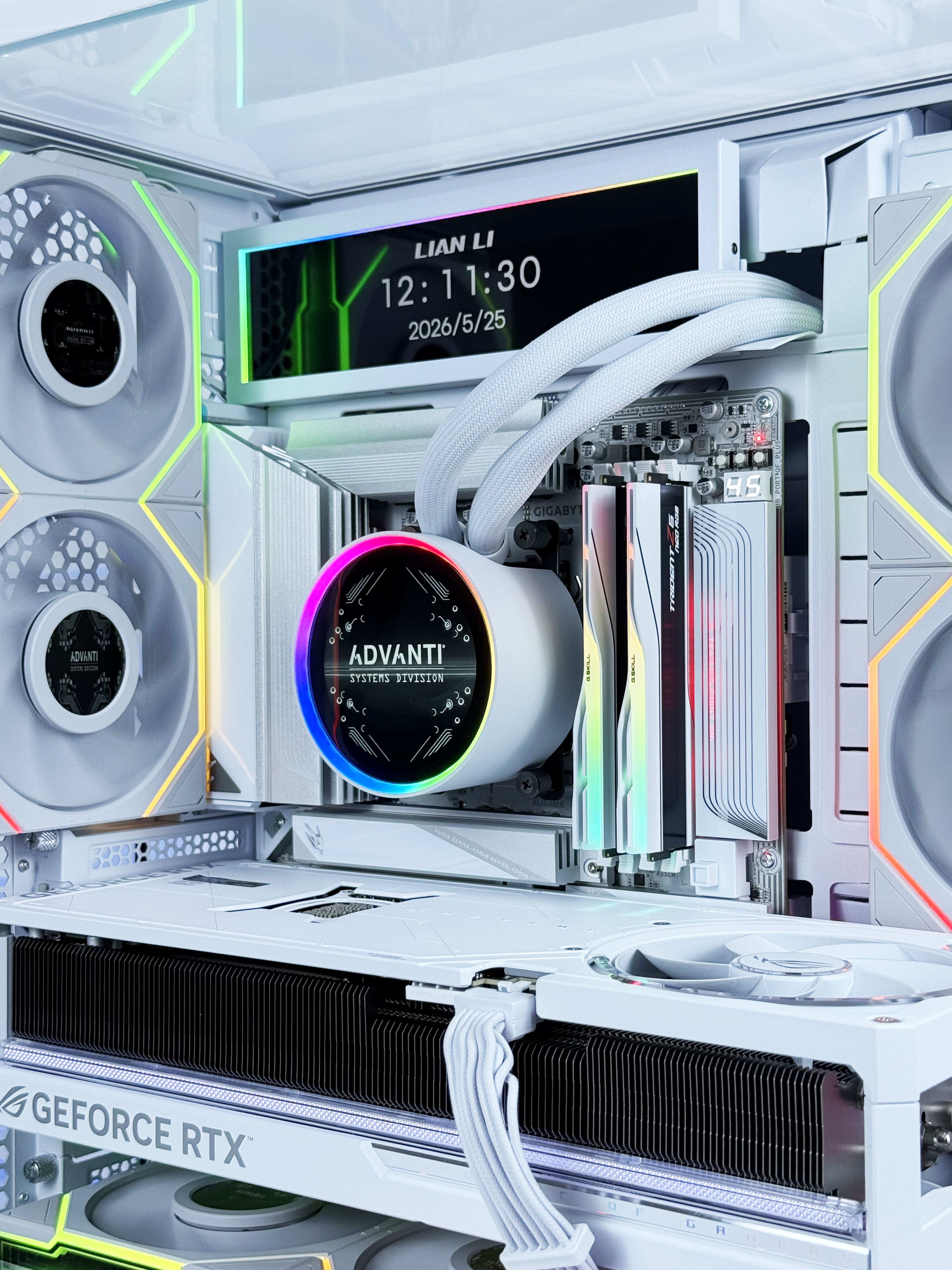 ADVANTI System NVIDIA GeForce RTX5080 With 9950X3D: AMD Ryzen 9 9950X3D, NVIDIA GeForce RTX5080 16GB, 64GB DDR5 RAM, 2TB NVME SSD, 1TB NVME SSD, 1200W PSU-ONE YEAR WARRANTY - ADVSYS 322261 — 8