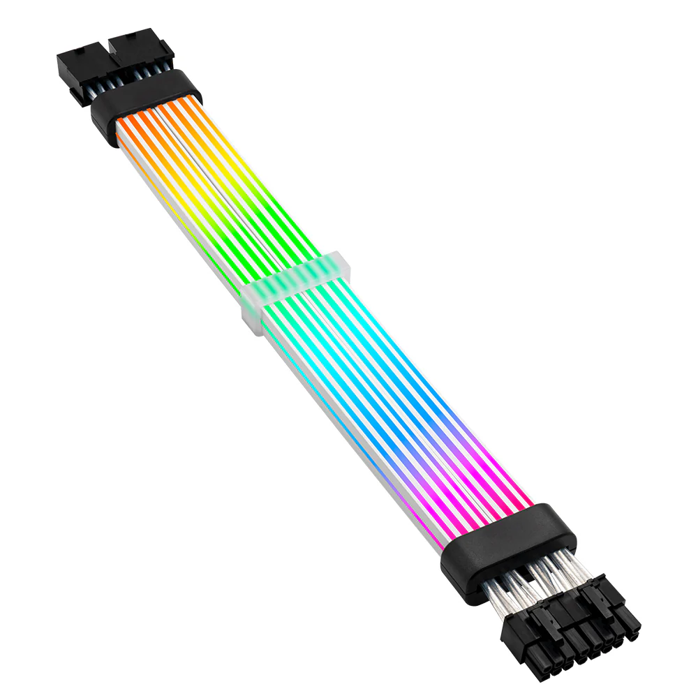 Asiahorse 2x8pin ARGB PSU Extension Cable - Black - DURAL 8PIN RGB DUAL SR BLK — 5