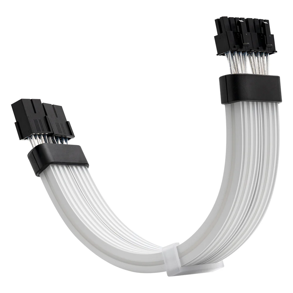 Asiahorse 2x8pin ARGB PSU Extension Cable - Black - DURAL 8PIN RGB DUAL SR BLK — 8
