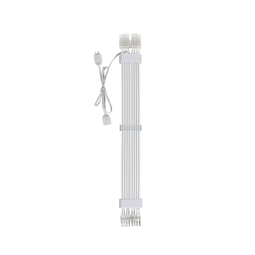 Asiahorse 2x8pin ARGB PSU Extension Cable - White - DURAL 8PIN RGB DUAL SR WHT — 7