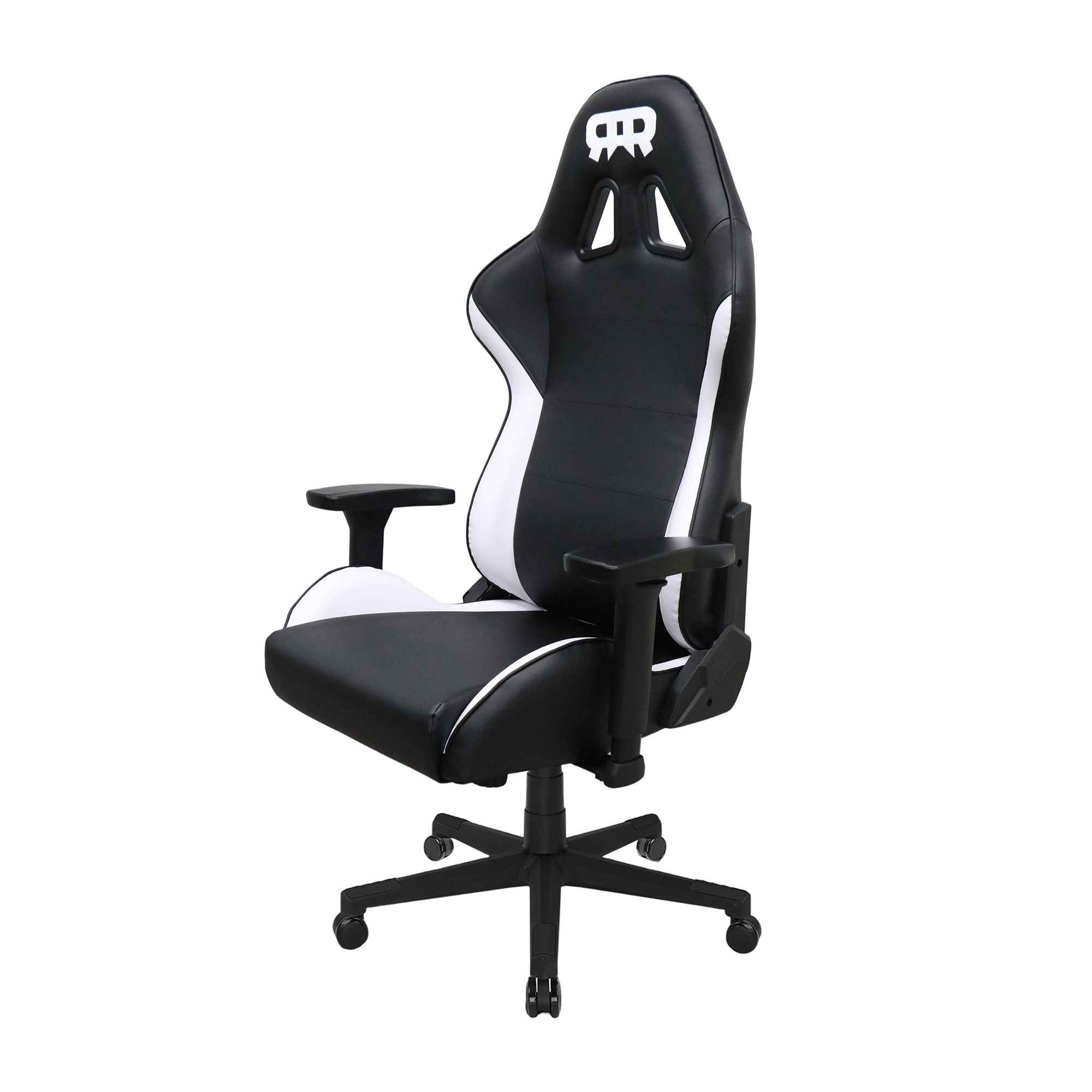 RANSOR® Legend Gaming Chair – Black & White Leather - RNSR-GC-LGNL3-BW-01 — 8