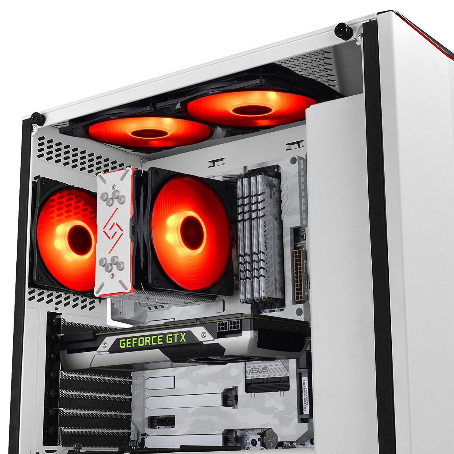 Deepcool Earlkase RGB WH White Steel / Plastic / Tempered Glass ATX Mid Tower Computer Case — 8
