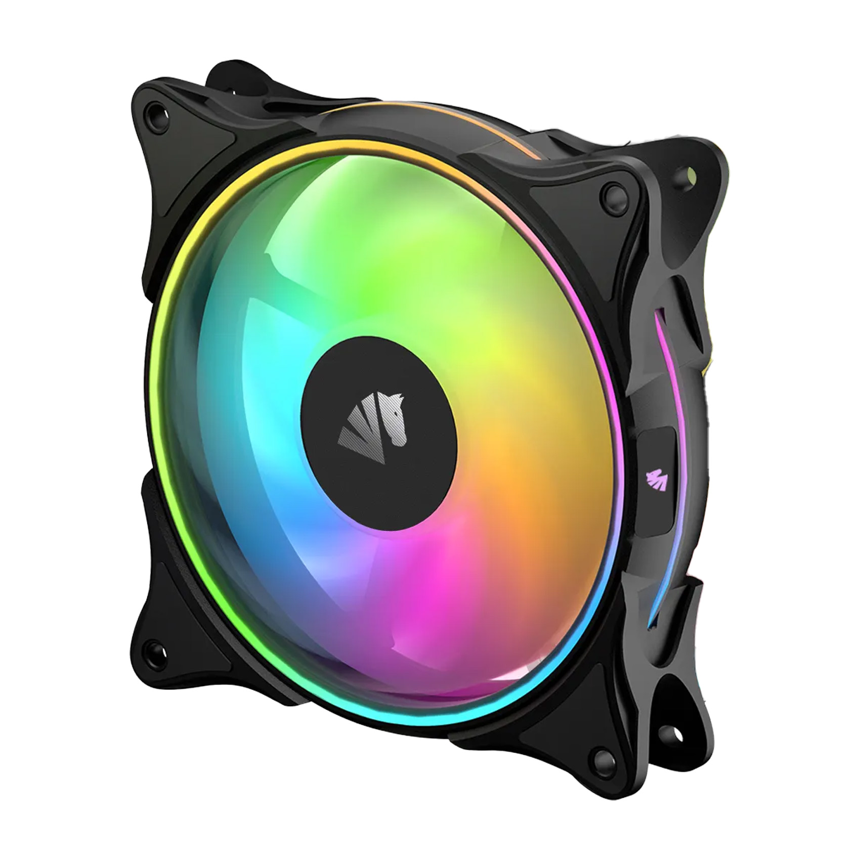 Asiahorse FS-9002 Pro 120mm ARGB Case Fan - Triple Pack Black - FS-9002-BLK