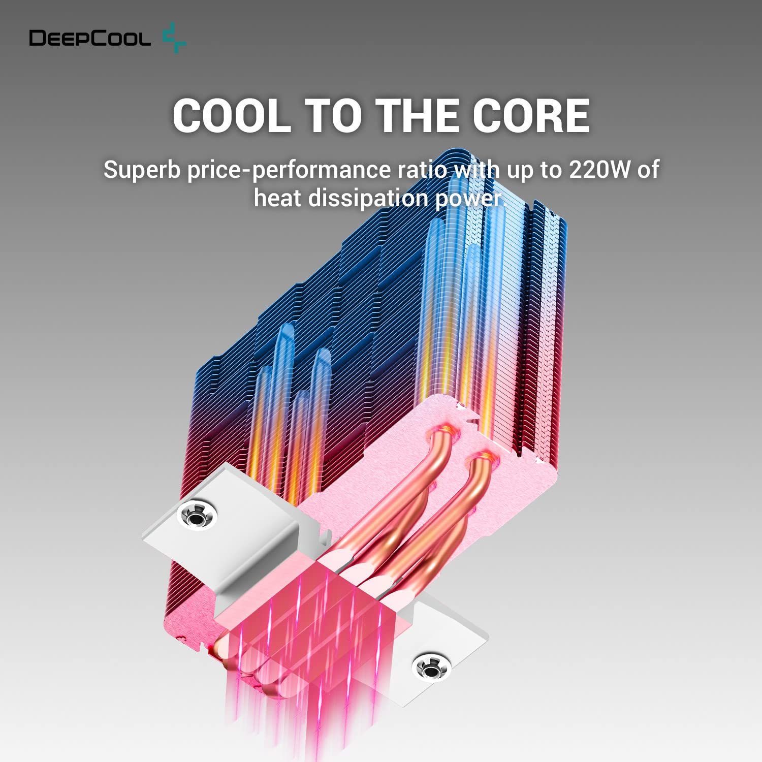 Deepcool GAMMAXX AG400 ARGB 120mm CPU Cooler - White — 3