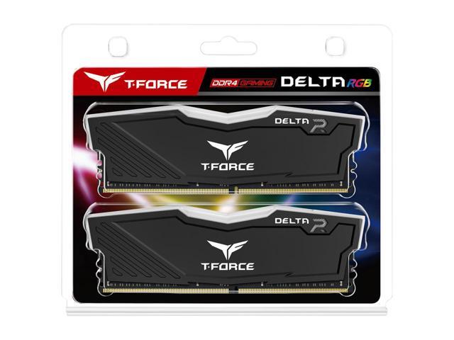 Team TF3D432G3000HC16CDC01 Delta RGB 32GB (2 x 16GB) DDR4 DIMM 3000MHz, Black — 2