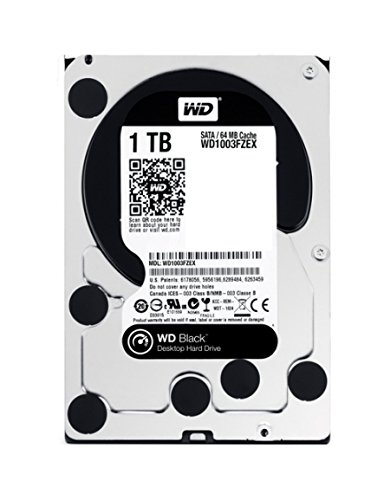 Western Digital BLACK SERIES WD1003FZEX 1TB 7200 RPM 64MB Cache SATA 6.0Gb/s 3.5" Internal Hard Drive