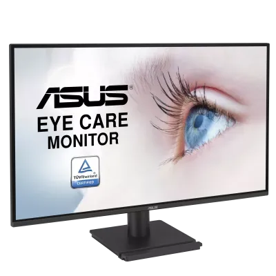 ASUS VA27AQ Eye Care Monitor – 27-inch, IPS, QHD, 99% sRGB, Frameless, HDMI, DisplayPort, VGA, 1ms MPRT, Stereo Speakers, Low Blue Light, Flicker Free, Wall Mountable-BLK- 90LM06G1-B01171 — 2