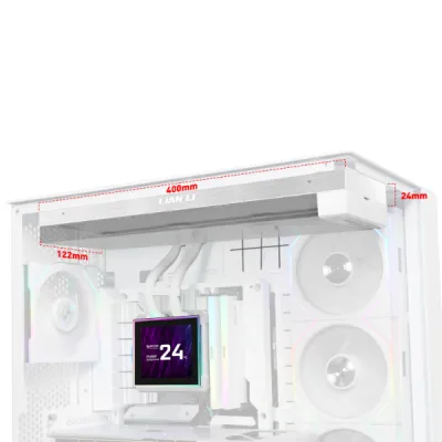 Lian Li HydroShift II LCD-S 360CL AIO RGB LCD Display CPU Liquid Cooler - White - G89.GHS2LCDS36CW.00 — 5