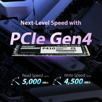 Patriot P410 M.2 2280 1TB Gen 4 PCI-Express 4.0 x4 SSD- P410P1TBM28H — 3