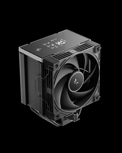 DeepCool AK700 DIGITAL NYX CPU Cooler, 120mm Pre-Installed Fan, 7x 6mm Heatpipes, 2700 RPM Fan Speed, 77.23 CFM Airflow, 4-Pole Motor, Black - R-AK700-BKNNMN-GJD- 1 — 2