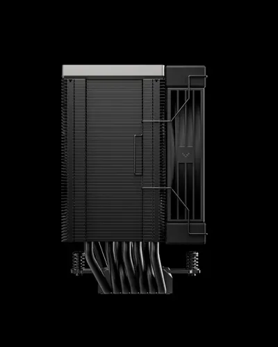 DeepCool AK700 DIGITAL NYX CPU Cooler, 120mm Pre-Installed Fan, 7x 6mm Heatpipes, 2700 RPM Fan Speed, 77.23 CFM Airflow, 4-Pole Motor, Black - R-AK700-BKNNMN-GJD- 1 — 3