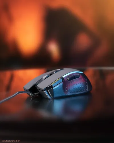 Heatz Wired Gaming Mouse ,with RGB Lights Gaming Mouse- ZM54 — 3