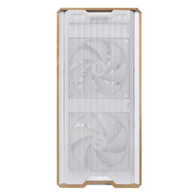 Lian Li Lancool 217 Mid Tower Case, 2x 170mm, 2x 120mm, & 1x 140mm Pre-Installed Fan, Up to 360mm Radiator & 12x Fan Support, Steel, 4.0mm Tempered Glass, & Wood, White-G99.LAN217W.00 — 5