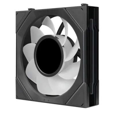 Lian-Li UNI FAN SL-INF FLEX Standard Blade Case Fan with Controller, 120mm Fan Size, 2300 RPM Fan Speed, 67 CFM Airflow, Fluid Dynamic Bearing, PBT/PC Material, Pack of 3, Black- G9F.12SLIN1F3B.00 — 2