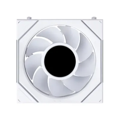 Lian-Li UNI FAN SL-INF FLEX Standard Blade Case Fan with Controller, 120mm Fan Size, 2300 RPM Fan Speed, 67 CFM Airflow, Fluid Dynamic Bearing, PBT/PC Material, Pack of 3, White - G9F.12SLIN1F3W.00 — 5