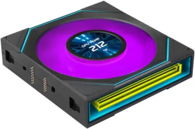 Lian-Li UNI FAN SL-INF LCD FLEX Standard Case Fan, 120mm Fan Size, 2000 RPM Fan Speed, 59.2 CFM Airflow, Fluid Dynamic Bearing, PBT/PC Material, Single Pack, Black- G9F.12SLIND1F1B.00 — 3