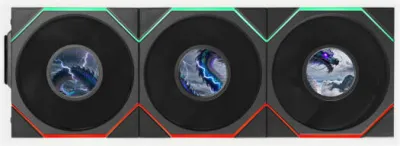 Lian-Li UNI FAN TL LCD FLEX Standard Case Fan with out controller, 120mm Fan Size, 1900 RPM Fan Speed, 66 CFM Airflow, Fluid Dynamic Bearing, PBT / PA66 Material, Pack of 3, Black - G9F.12TLLCD1F3B.00 — 3