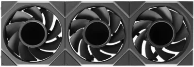 Lian-Li UNI FAN TL LCD FLEX Reverse Case Fan with Out Controller, 120mm Fan Size, 1900 RPM Fan Speed, 63 CFM Airflow, Fluid Dynamic Bearing, PBT / PA66 Material, Pack of 3, Black - G9F.12RTLLCD1F3B.00 — 2