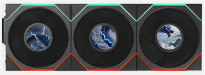 Lian-Li UNI FAN TL LCD FLEX Reverse Case Fan with Out Controller, 120mm Fan Size, 1900 RPM Fan Speed, 63 CFM Airflow, Fluid Dynamic Bearing, PBT / PA66 Material, Pack of 3, Black - G9F.12RTLLCD1F3B.00 — 5